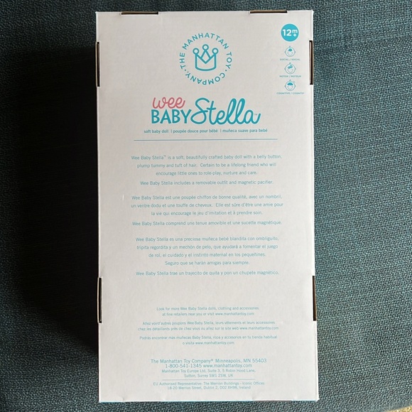 🍼 Wee Baby Stella Brown 12” Soft Baby Doll with magnetic pacifier with Box 🍼 - Picture 13 of 16